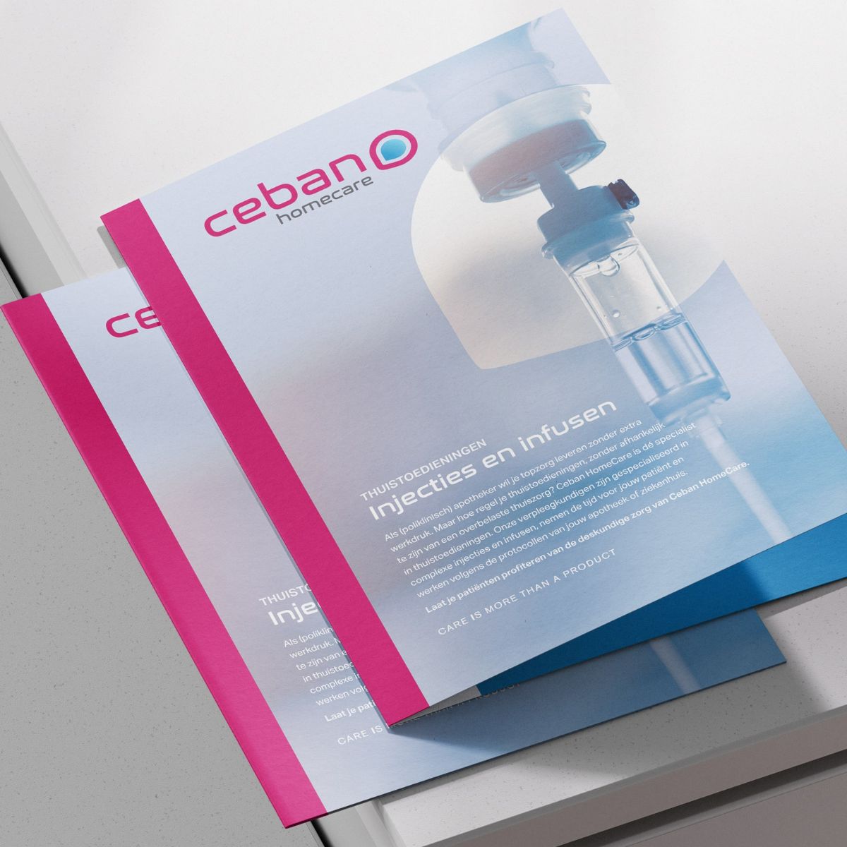 Brochure Ceban Homecare over farmaceutische zorg aan huis
